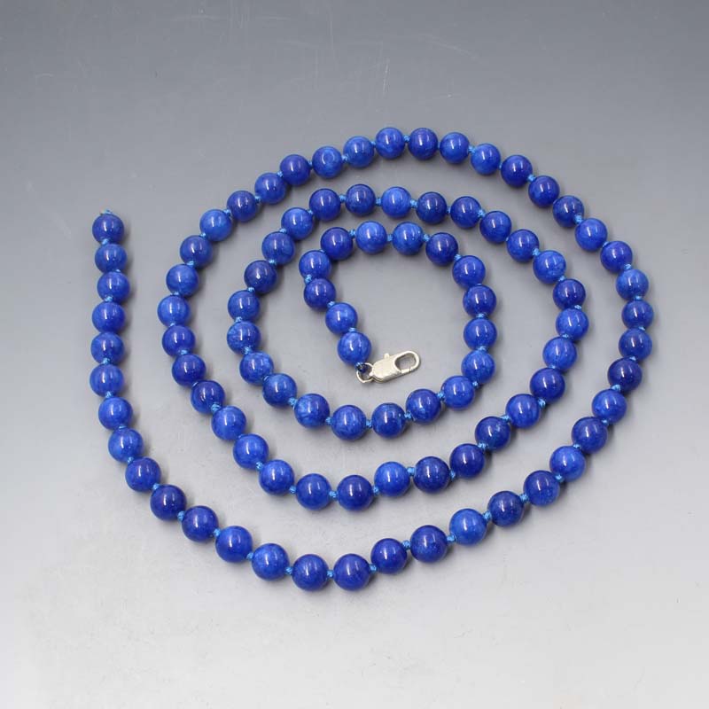 Long set vintage lapis lazuli beads